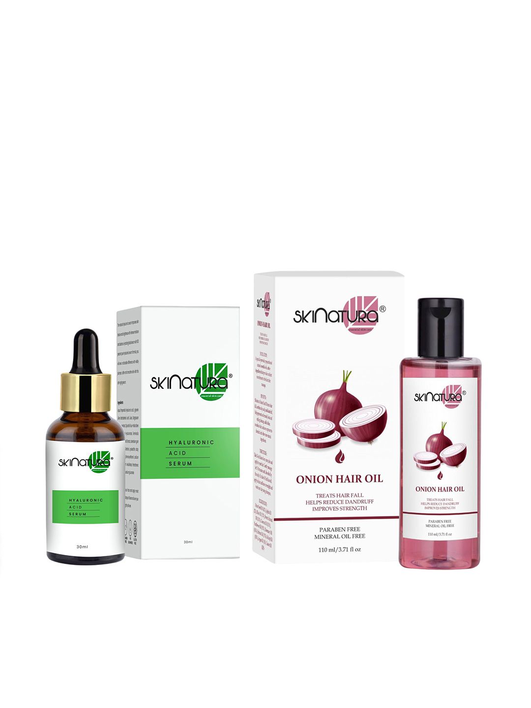 Skinatura Set of Hyaluronic Acid Serum 30ml & Onion Hair Oil 110ml Price in India