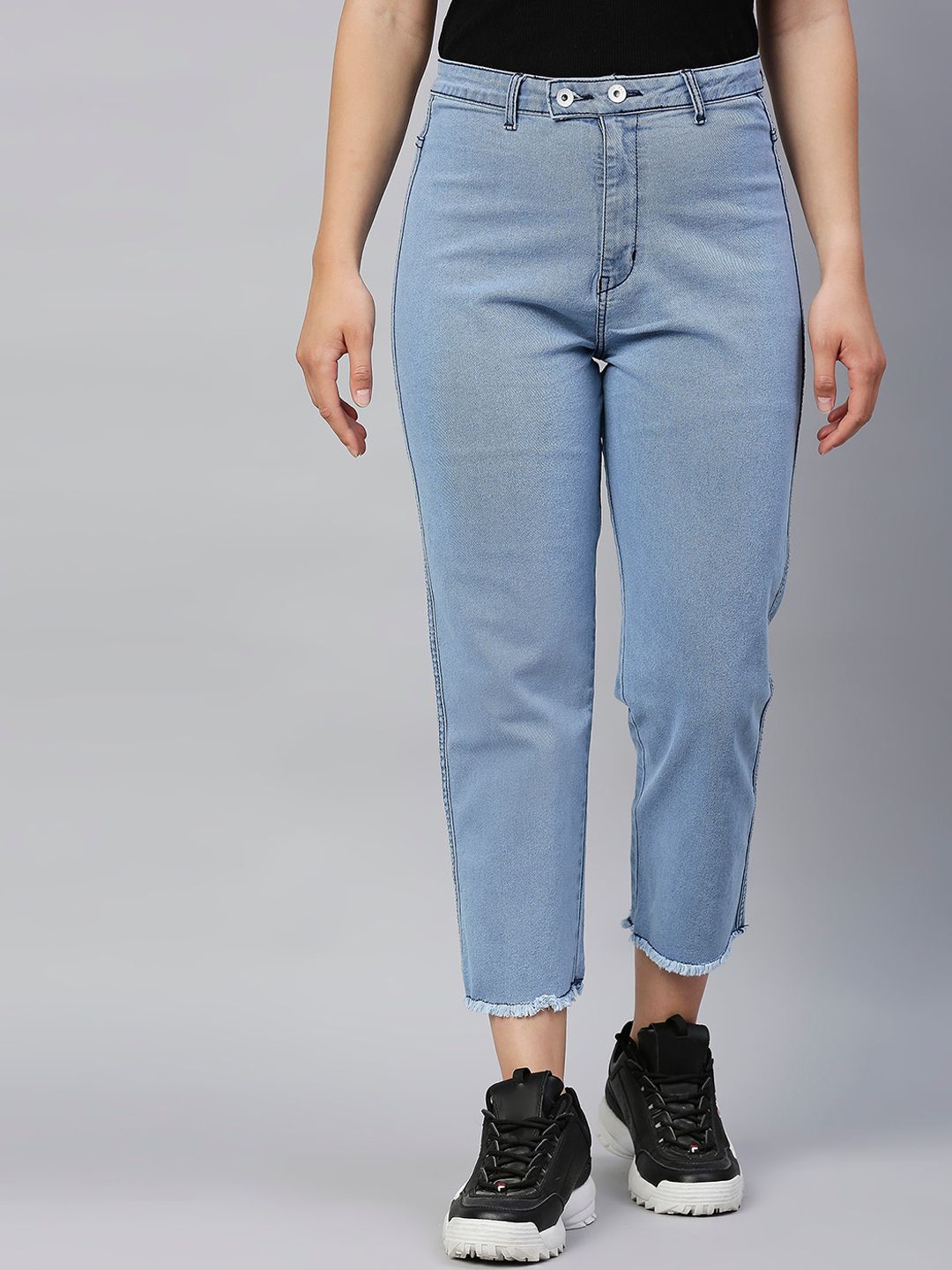 High Star Women Blue High-Rise Stretchable Jeans Price in India
