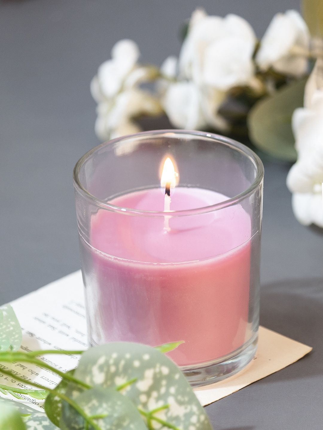 MARKET99 Pink Solid Strawberry Scented Candle Price in India