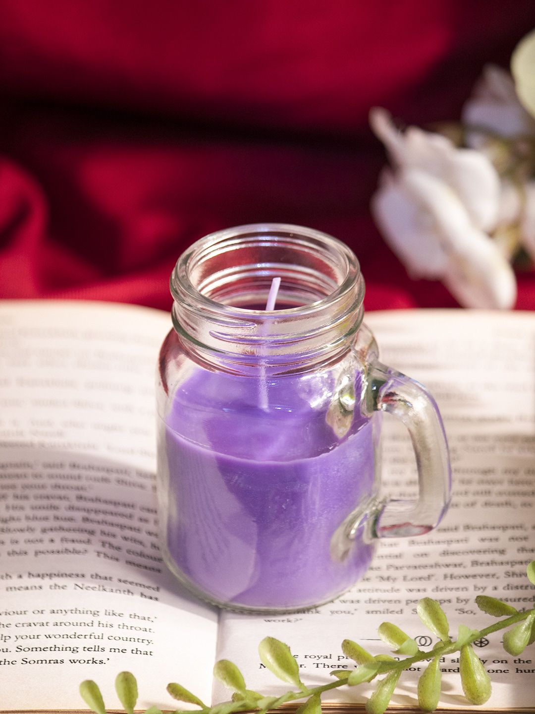 MARKET99 Violet Solid Lavender Scented Candle Price in India