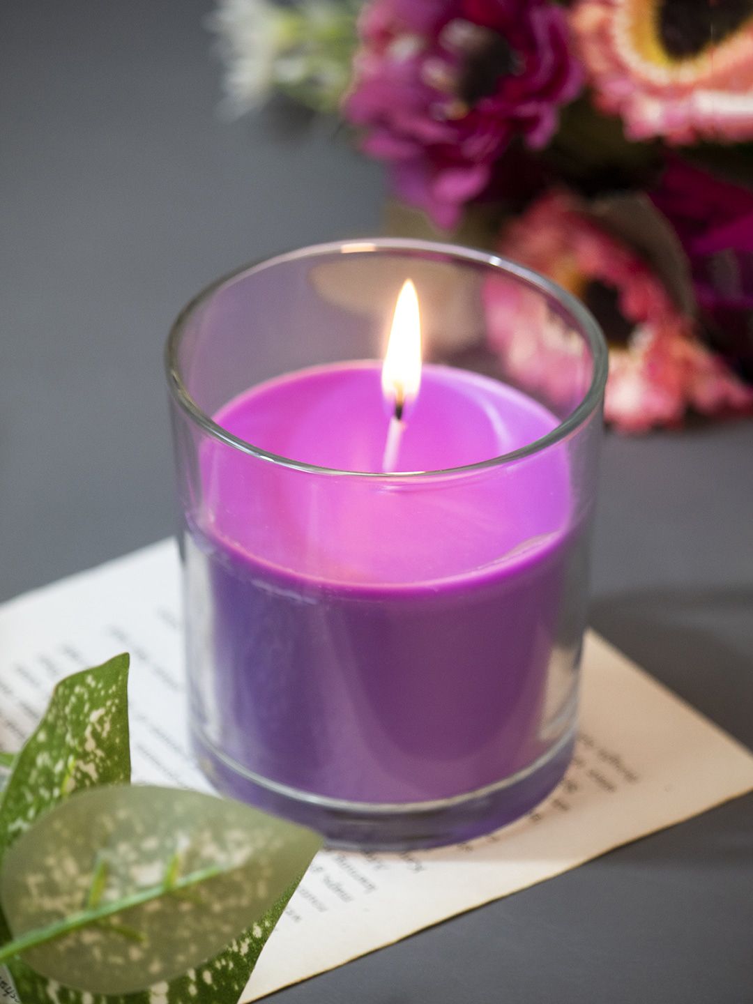 MARKET99  Violet Solid Lavender Fragrance Candle Price in India