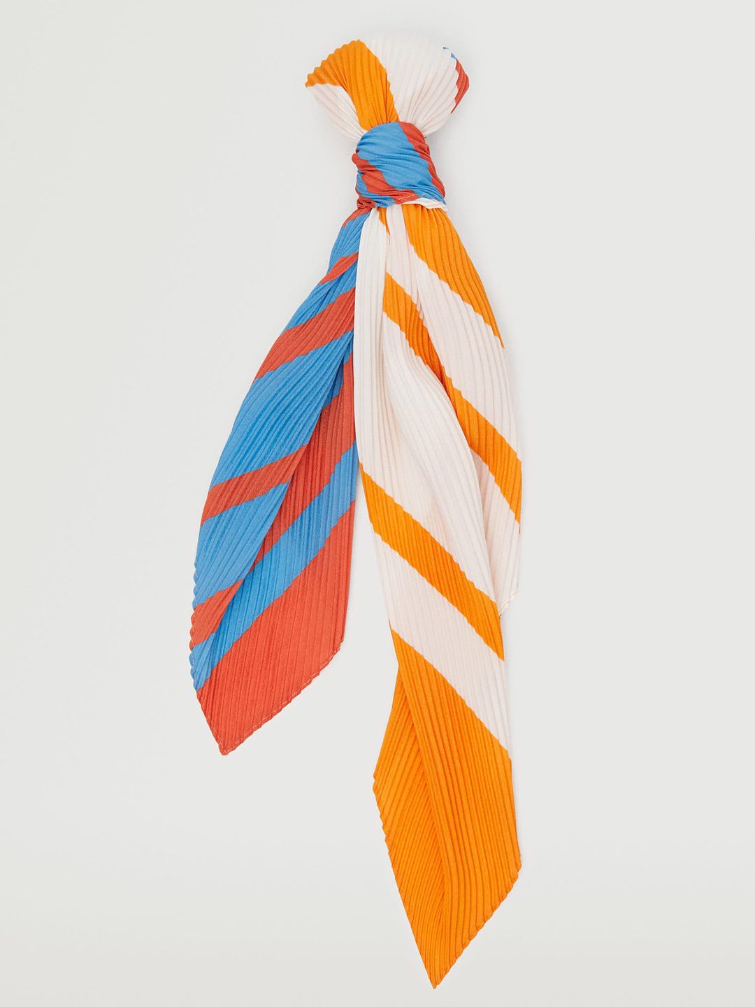 MANGO Women Orange & Blue Printed Scarf Price in India