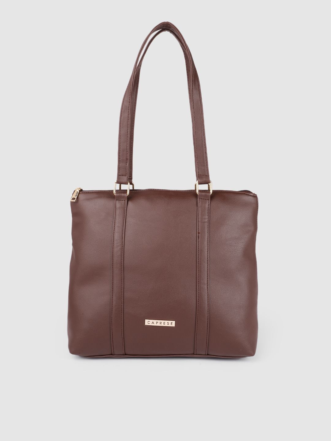 Caprese Women Brown Structured Shoulder Bag Price in India