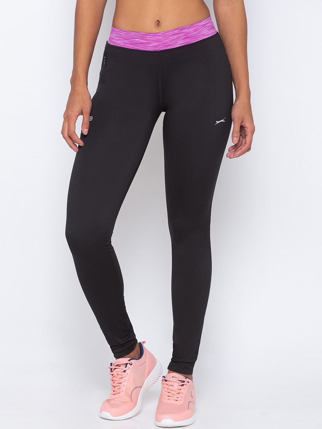 Black Panther Women Black Slim Fit Yoga Track Pants Price in India