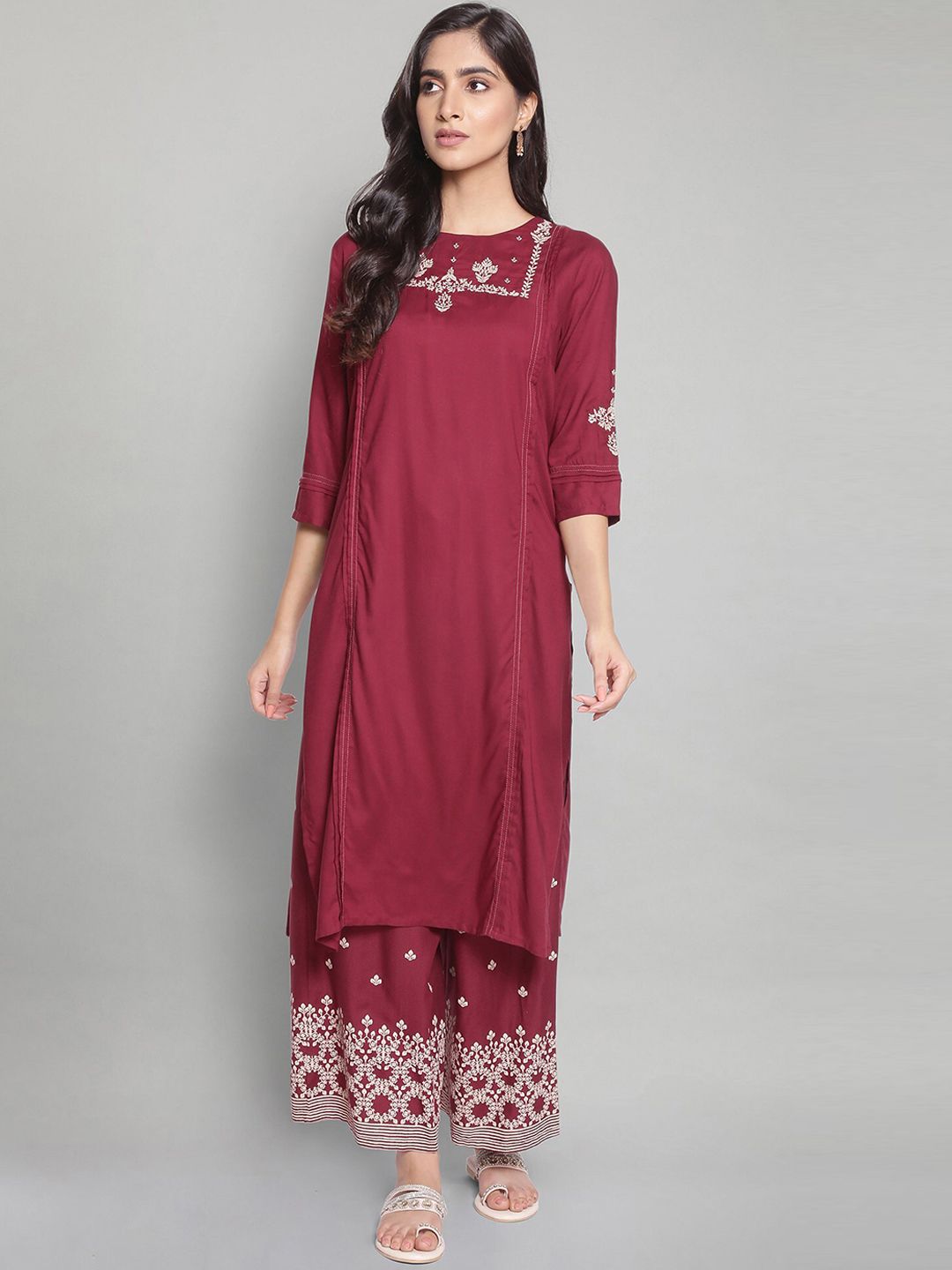 W Women Red Kurta Price in India