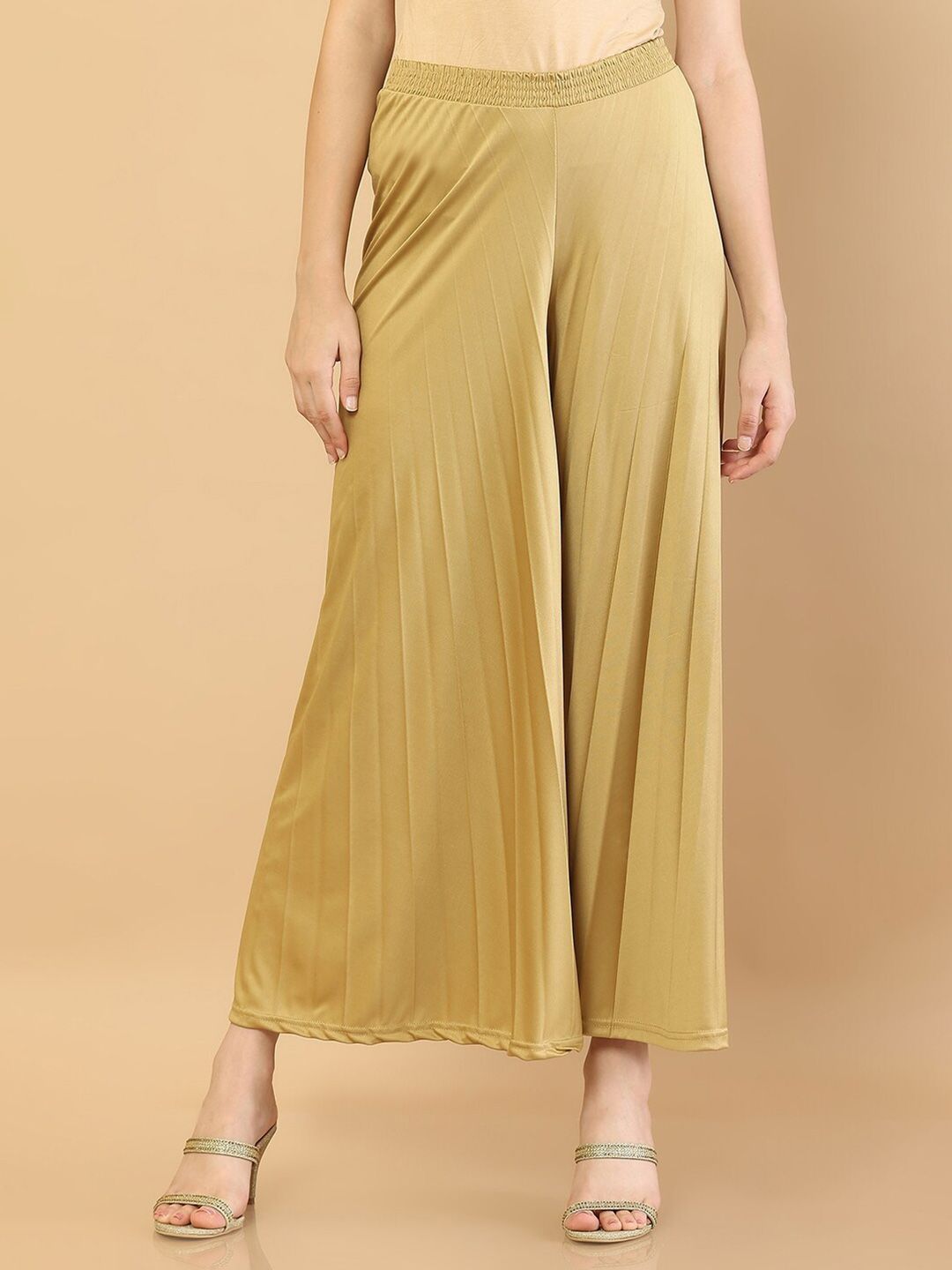 Soch Women Beige Flared Palazzos Price in India