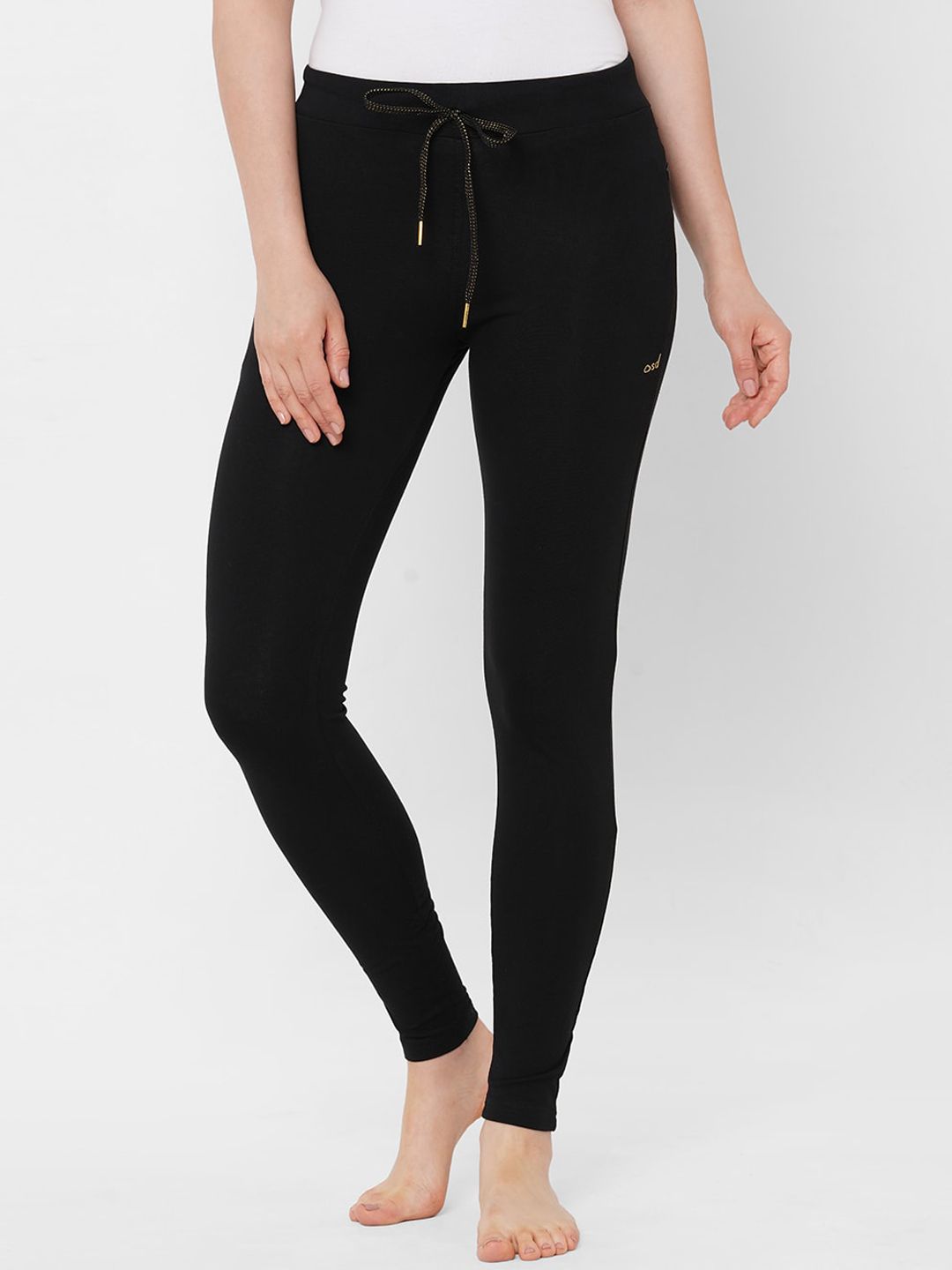 Sweet Dreams Women Black Solid Cotton Lounge Pants Price in India