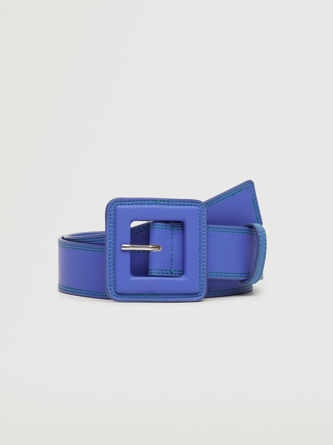 MANGO Women Blue Solid Belt Price in India
