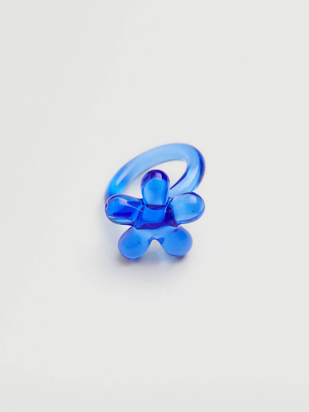 MANGO Blue Solid Finger Ring Price in India