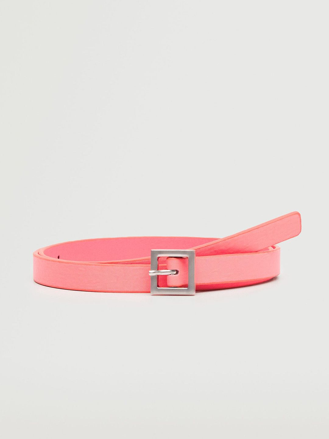 MANGO Women Pink Solid Belt Price in India
