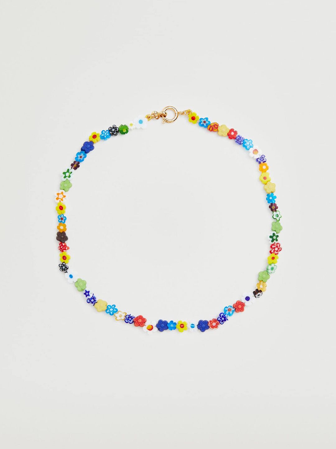 MANGO Multicoloured Floral Beaded Chain Price in India