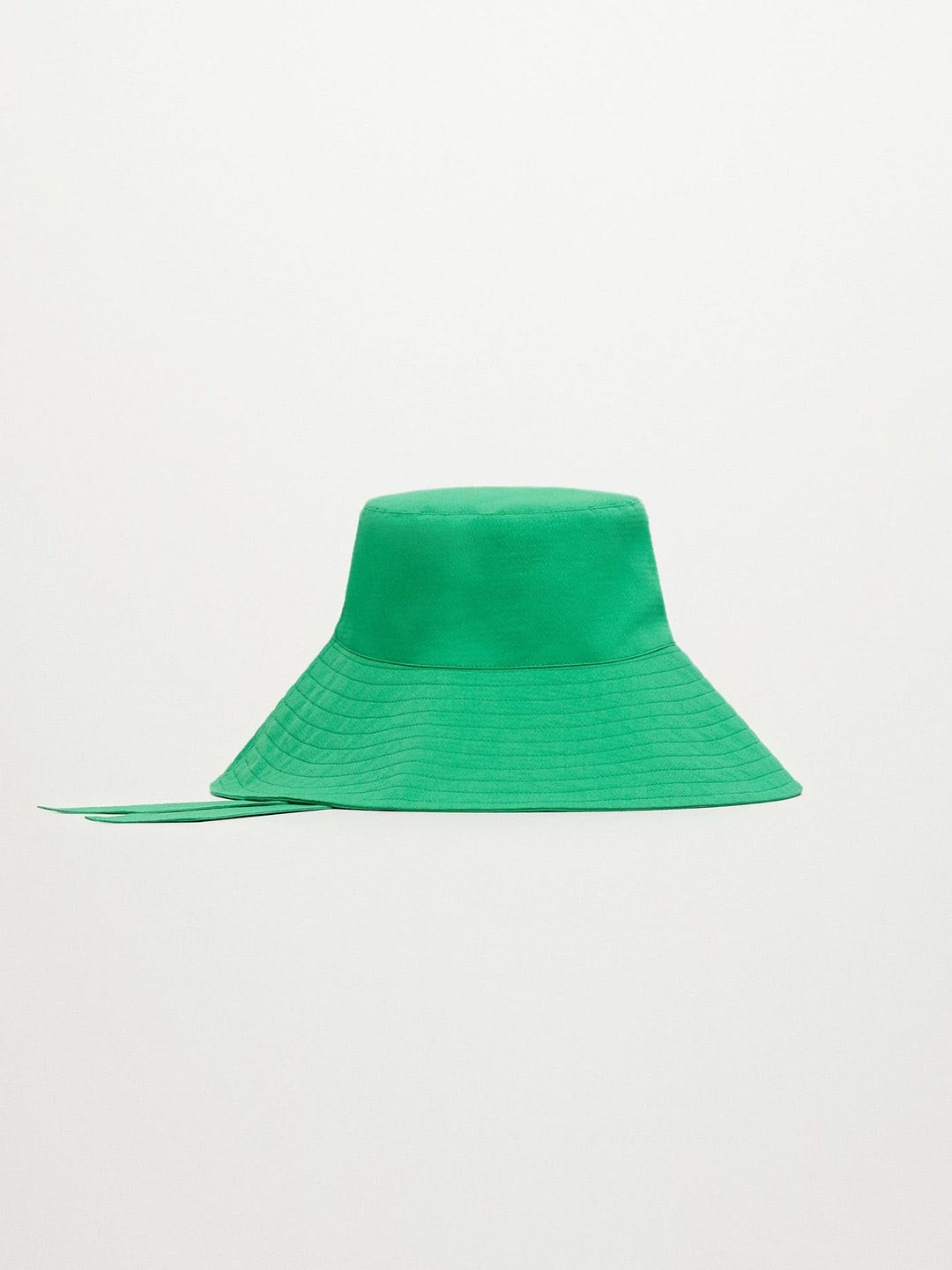 MANGO Women Green Textured Bucket Hat Price in India