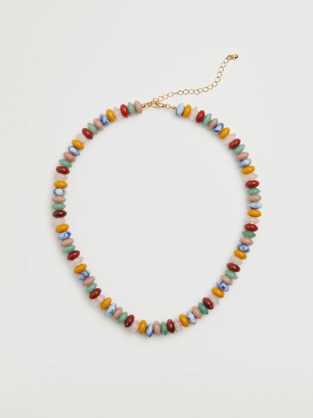 MANGO Multicoloured Beaded Necklace Price in India