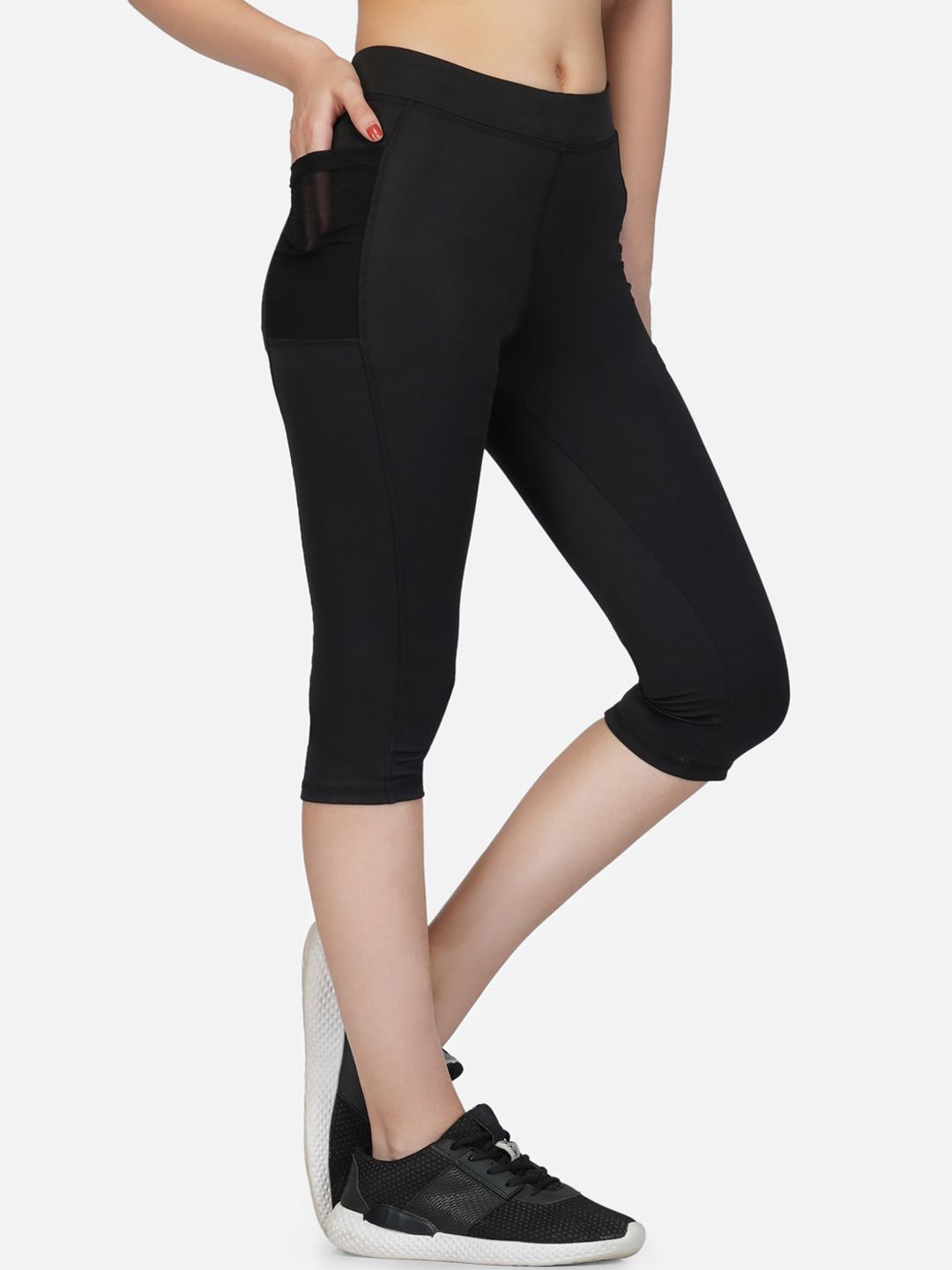 IMPERATIVE Women Black Solid Tight Price in India