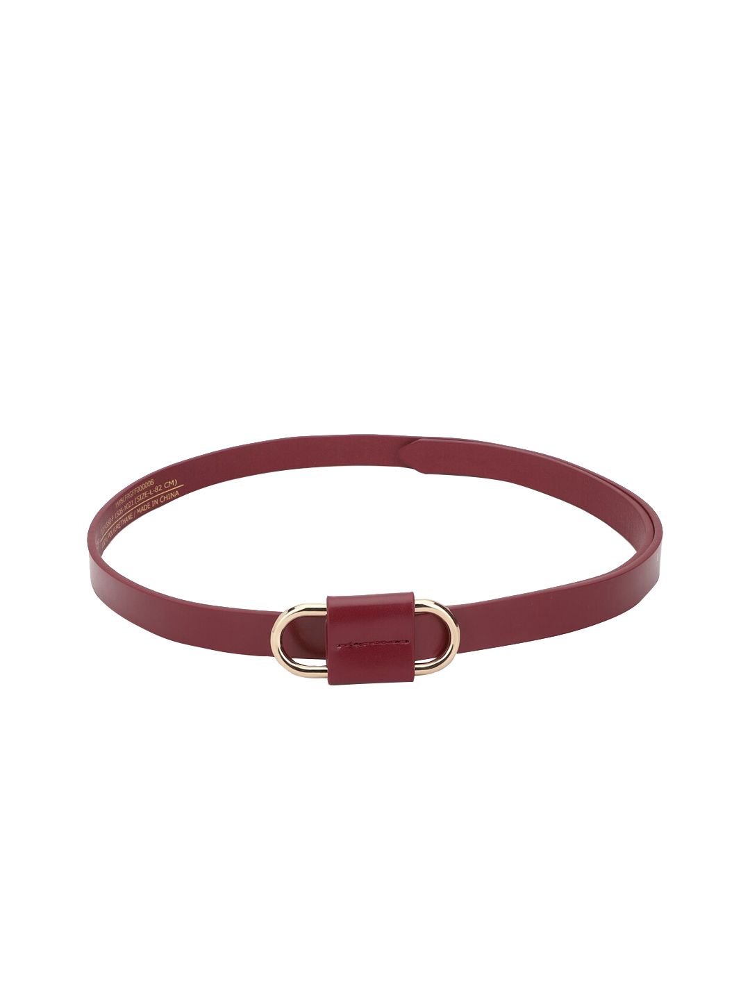 Van Heusen Woman Maroon Solid Belt Price in India