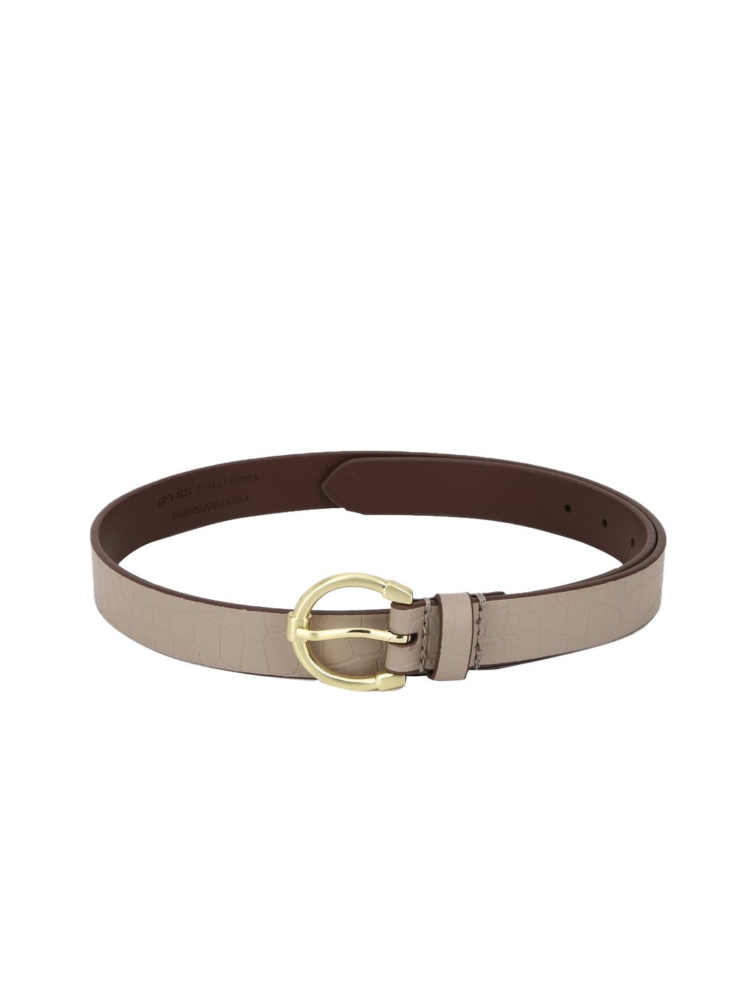 Van Heusen Woman Women Grey Textured PU Belt Price in India