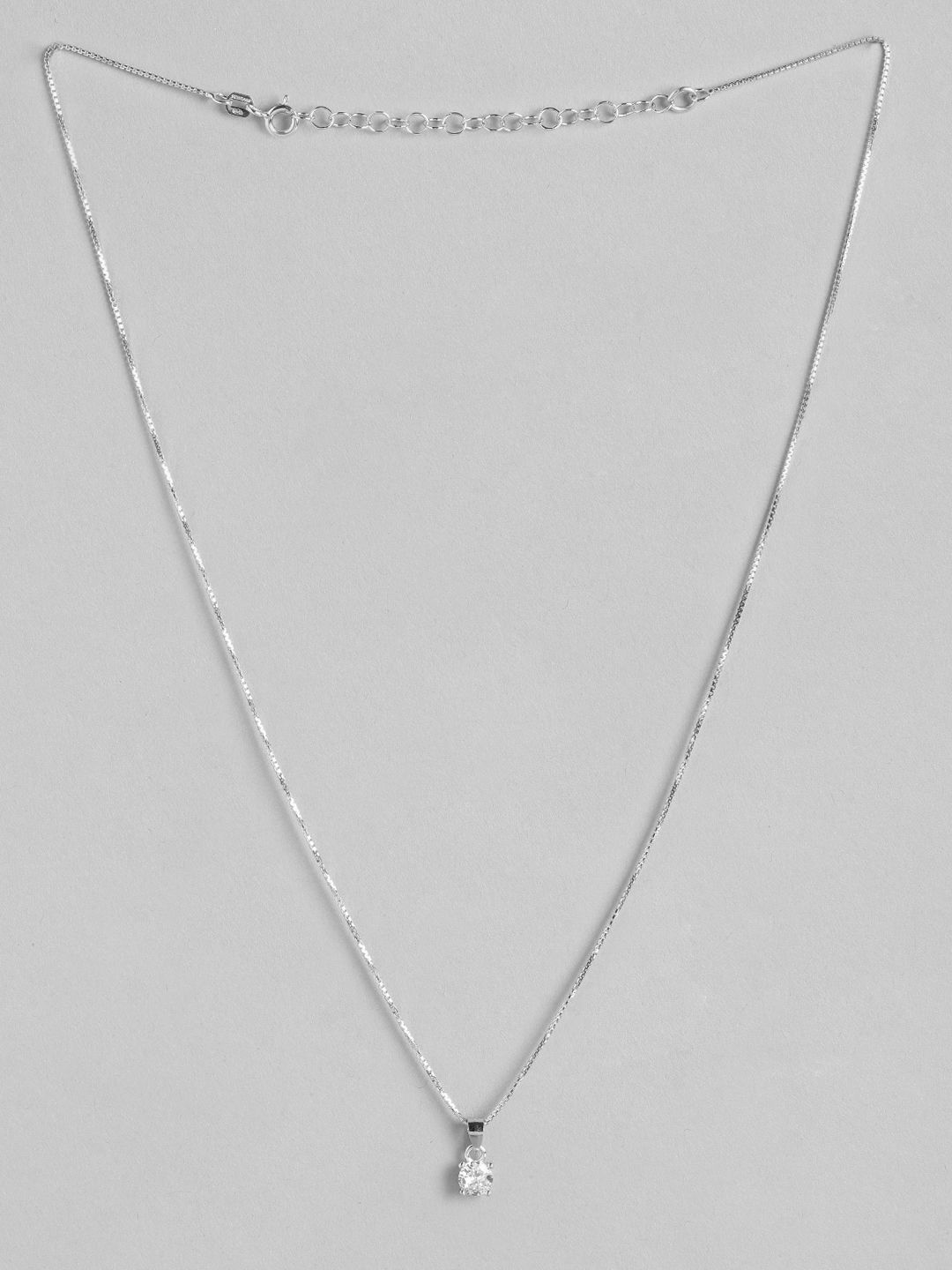 Zavya 925 Sterling Silver Rose Gold-Plated Chain Price in India