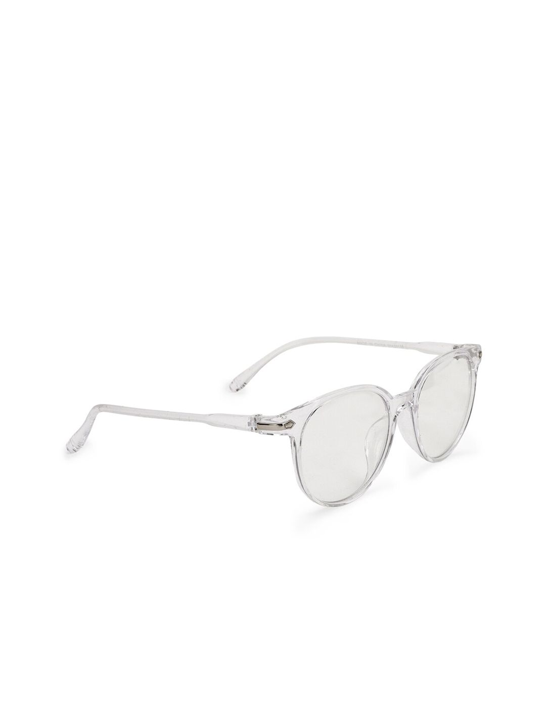 FOREVER 21 Women Mirrored Lens & White Aviator Sunglasses Price in India