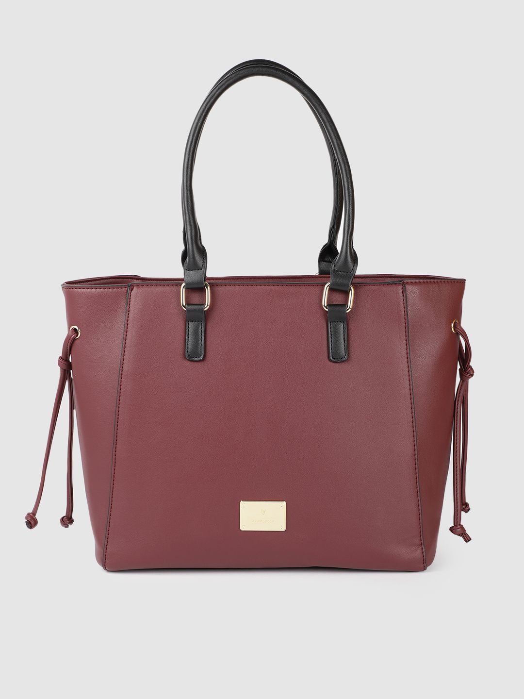 Van Heusen Maroon Solid Shoulder Bag Price in India