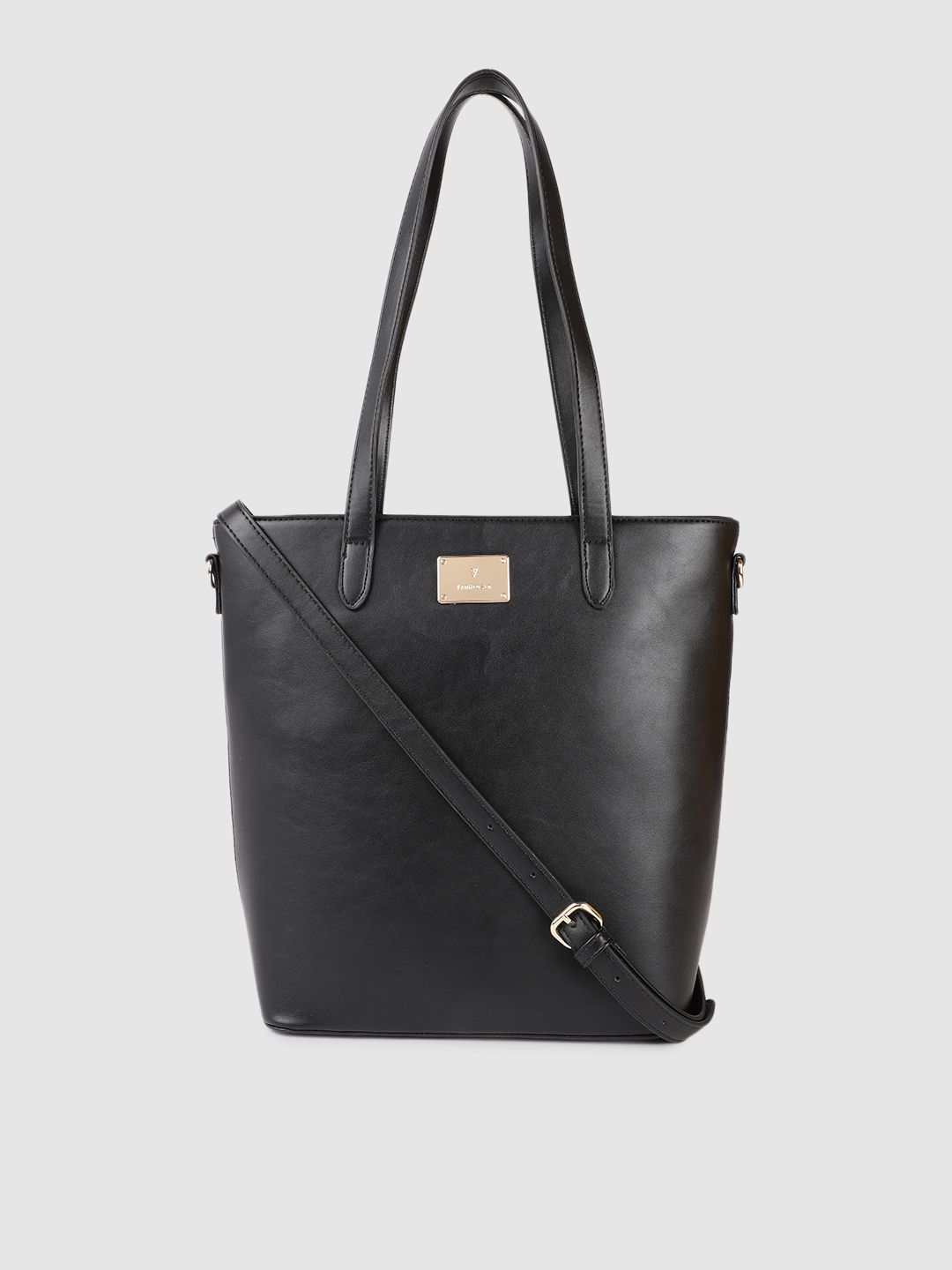 Van Heusen Black Structured Shoulder Bag Price in India