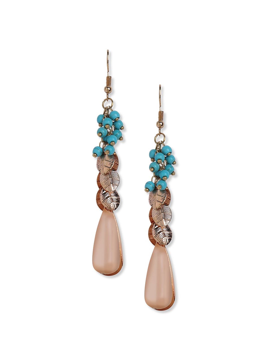 Blisscovered Turquoise Blue Contemporary Drop Earrings Price in India
