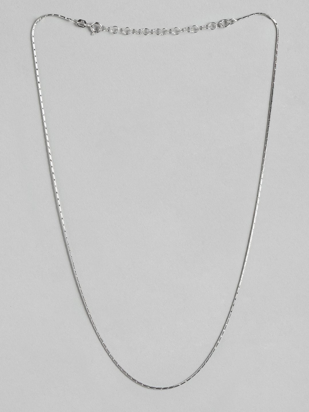 Zavya 925 Sterling Silver Rhodium-Plated Chain Price in India