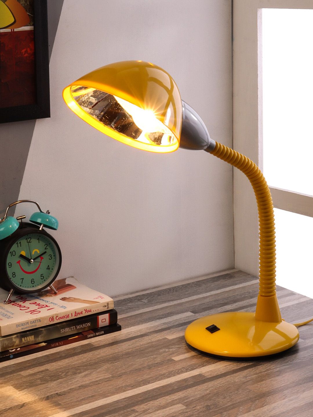 BEVERLY STUDIO Yellow Quirky Study Lamp Price in India