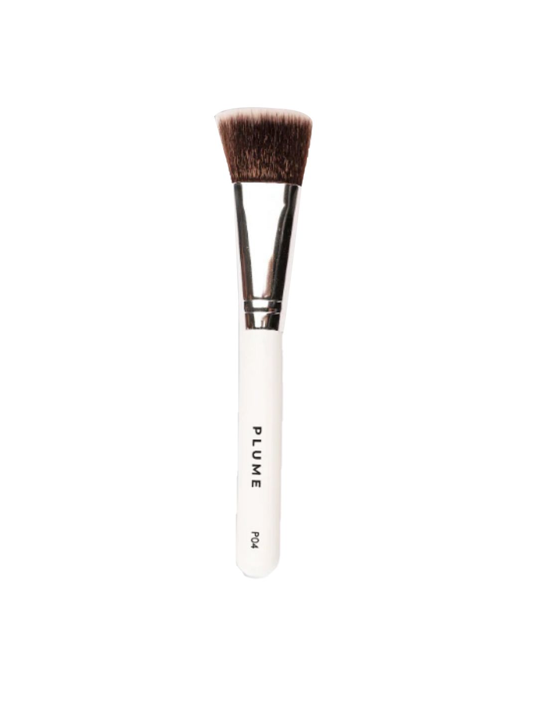 Plume Professional Flat Contour Makeup Brush P04 - White Price in India
