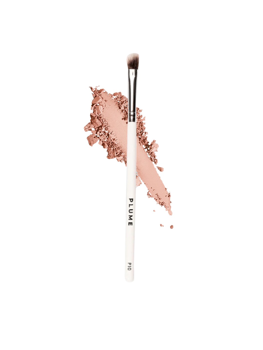 Plume Angled Crease Blending/Nose Contour Brush - P10 White Price in India