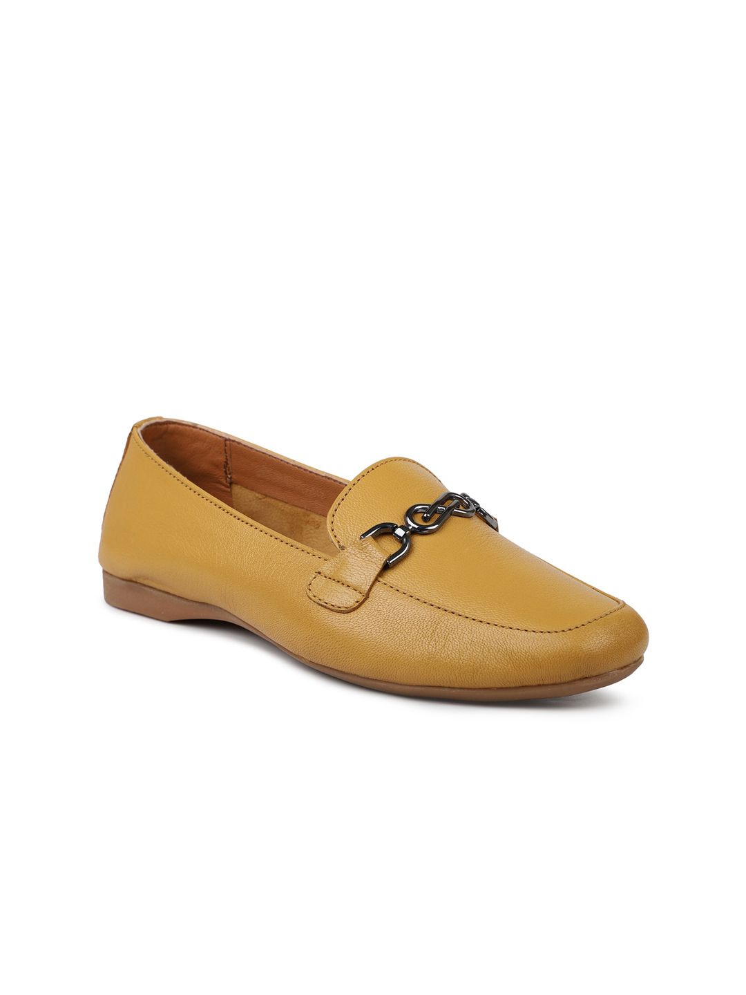 Inc 5 Women Mustard Slip-On Moccasins Price in India