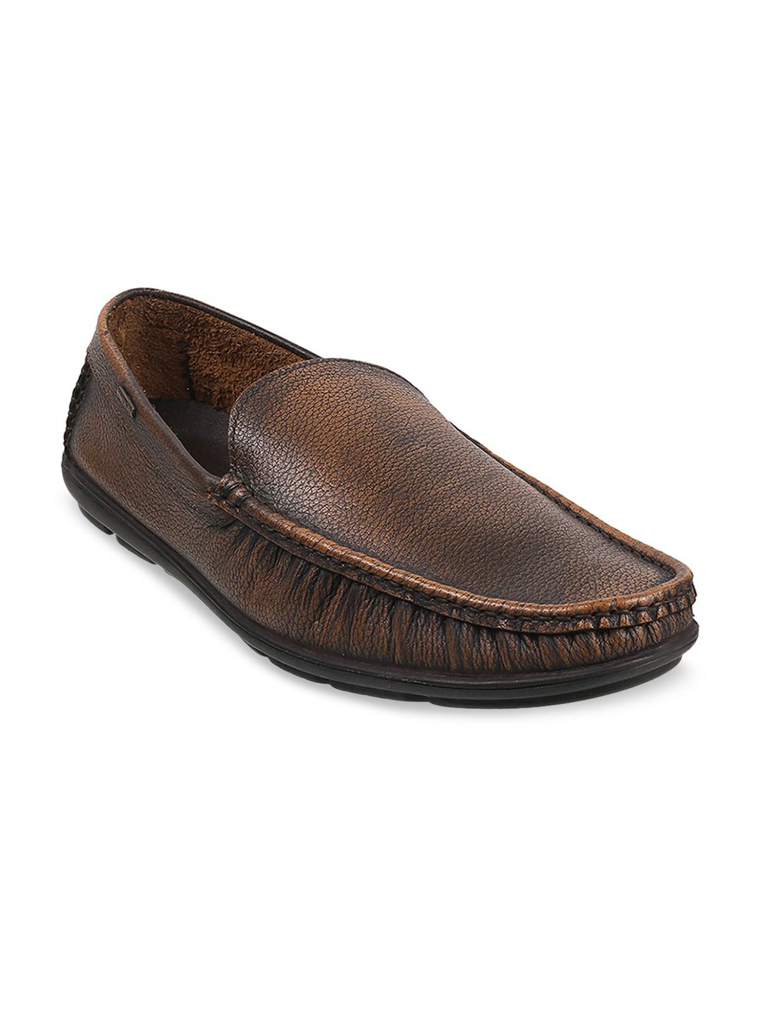 WALKWAY by Metro Men Brown Leather Loafers