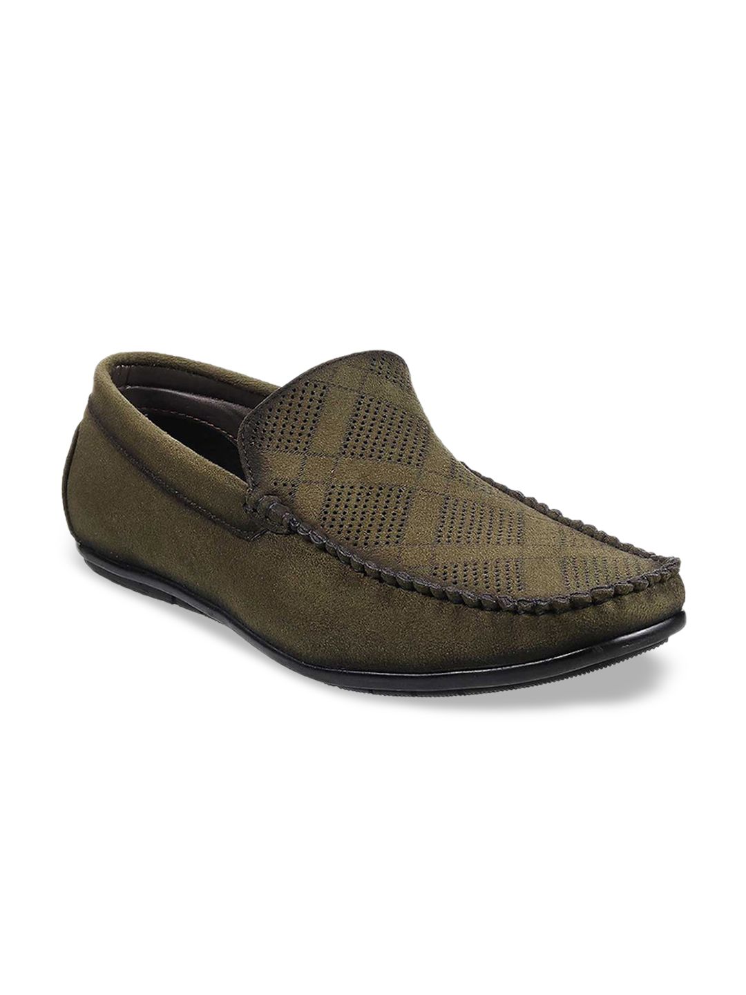 WALKWAY by Metro Men Green Perforations Loafers