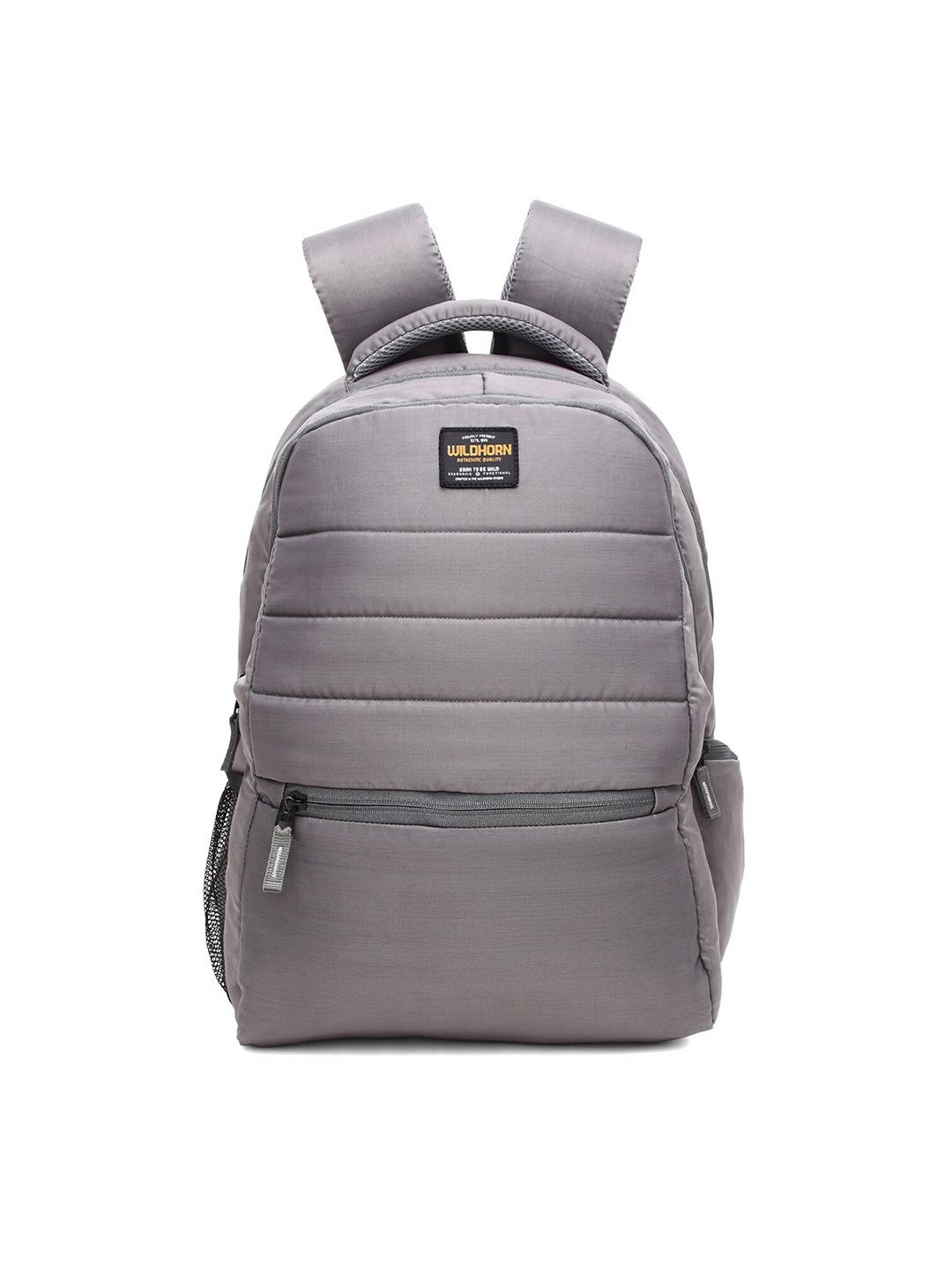 WildHorn Unisex Grey Backpack with Compression Straps Price in India