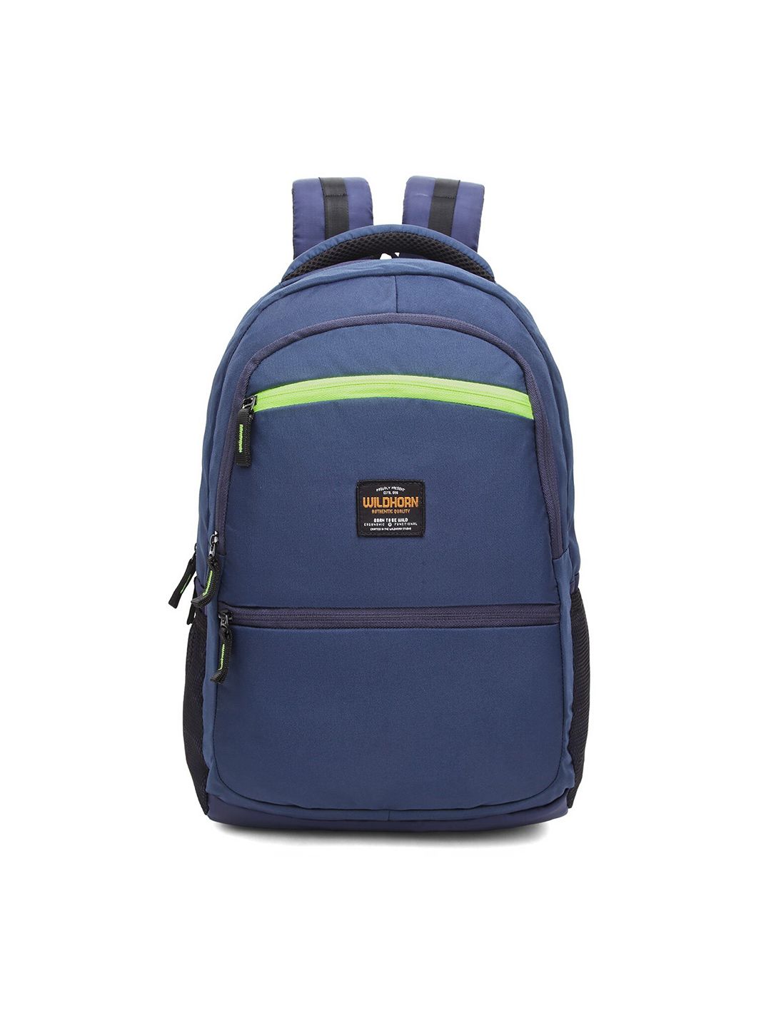 WildHorn Unisex Navy Blue & Black Backpack with Compression Straps Price in India