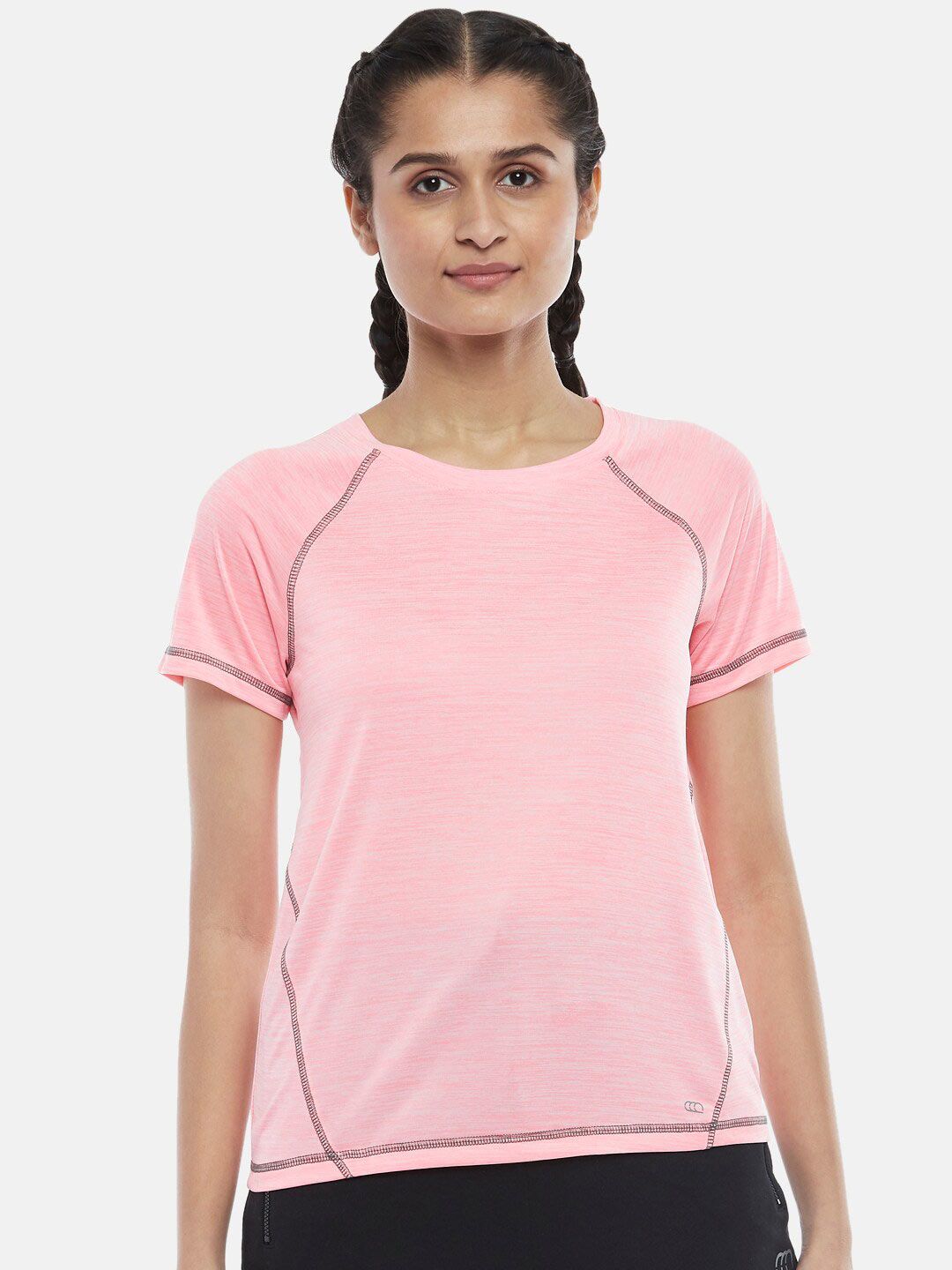 Ajile by Pantaloons Women Pink T-shirt Price in India