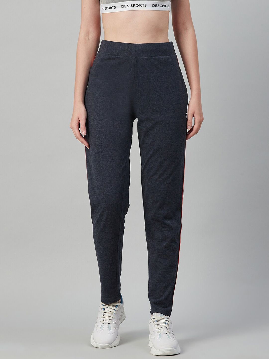 C9 AIRWEAR Women Navy-Blue Solid Track Pants Price in India