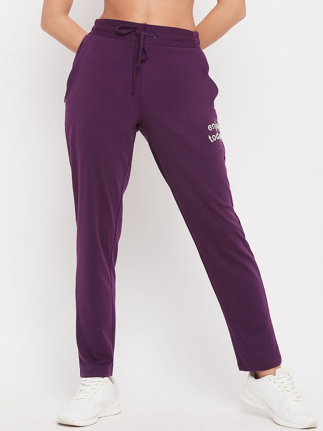 C9 Airwear Women Purple Regular Fit Sports Track Pants Price in India