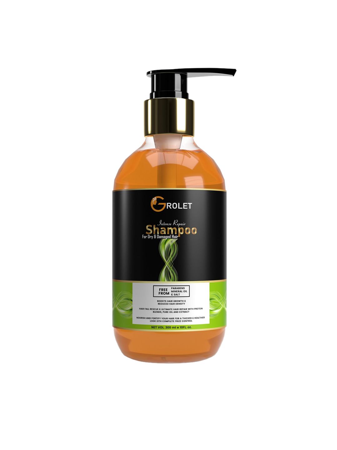 GROLET Intense Repair Natural Shampoo for Dry & Damaged Hair - 300ml Price in India