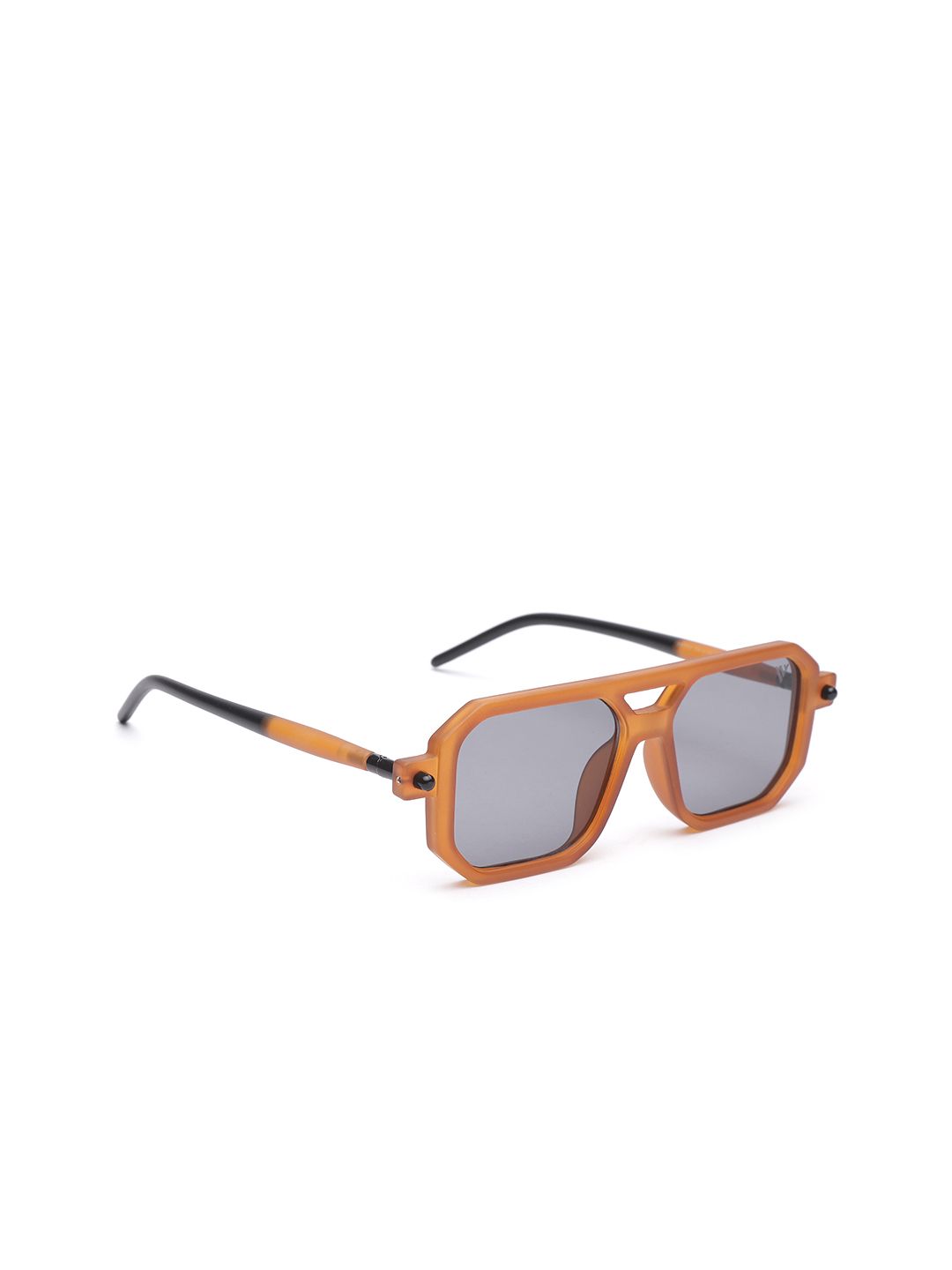 Voyage Unisex Black Lens & Orange Wayfarer Sunglasses with UV Protected Lens Price in India