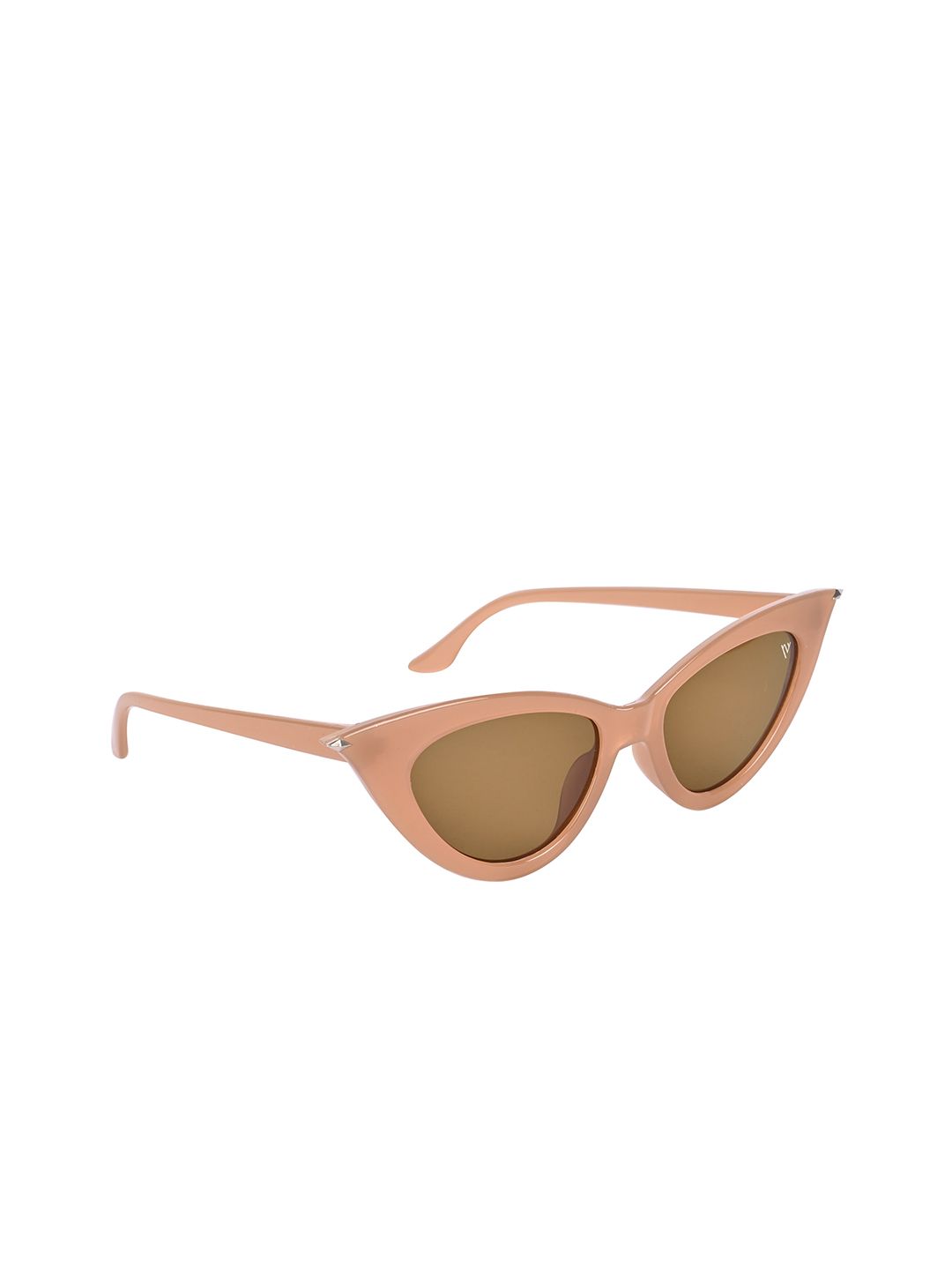 Voyage Women Brown Lens & Brown Cateye Sunglasses with UV Protected Lens Price in India