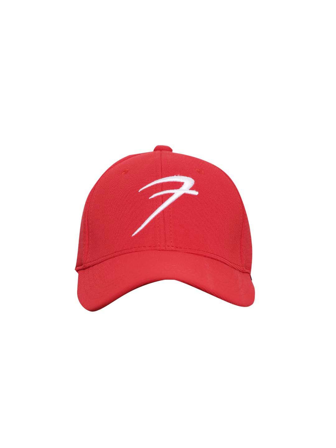 FUAARK Unisex Red & White Embroidered Baseball Cap Price in India