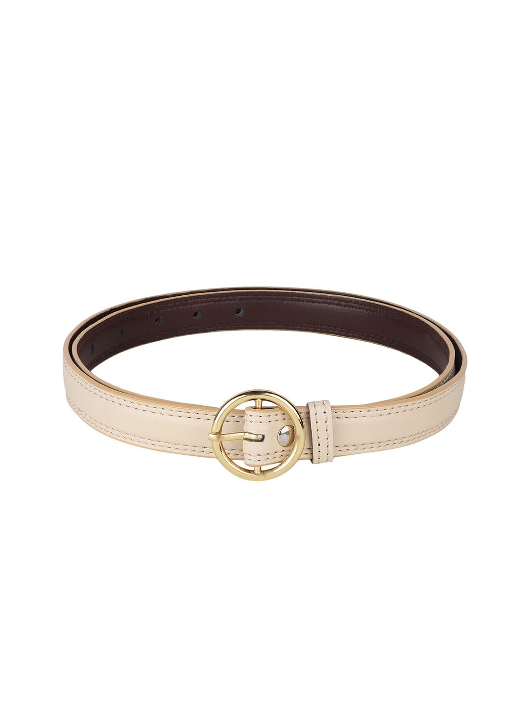 Swiss Design Women Cream-Coloured PU Belt Price in India