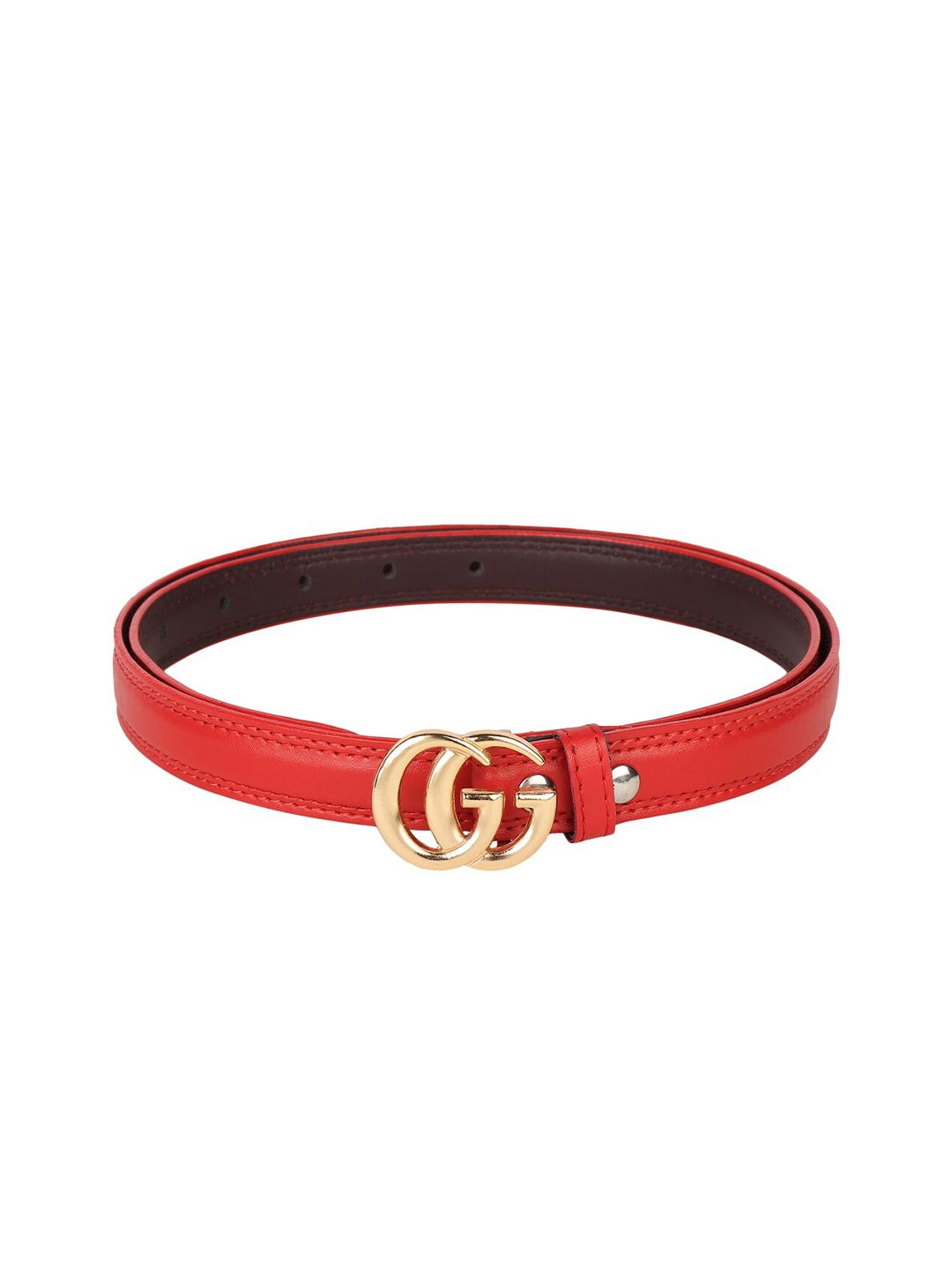 Swiss Design Women Red PU Belt Price in India