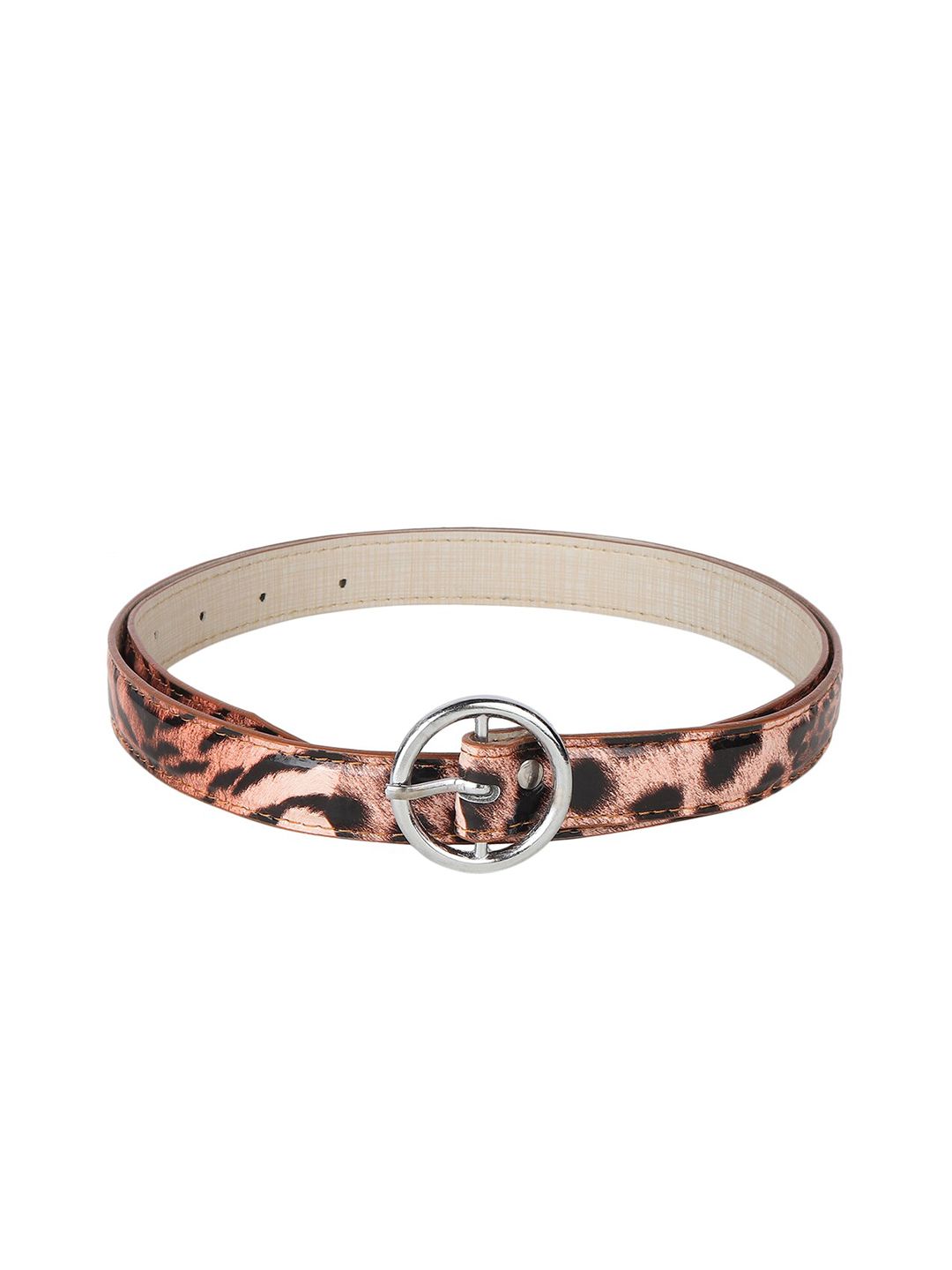 Swiss Design Women Brown Printed PU Belt Price in India