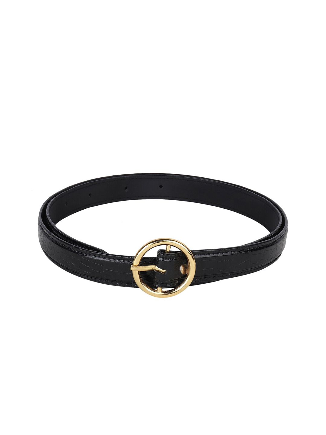 Swiss Design Women Black PU Belt Price in India