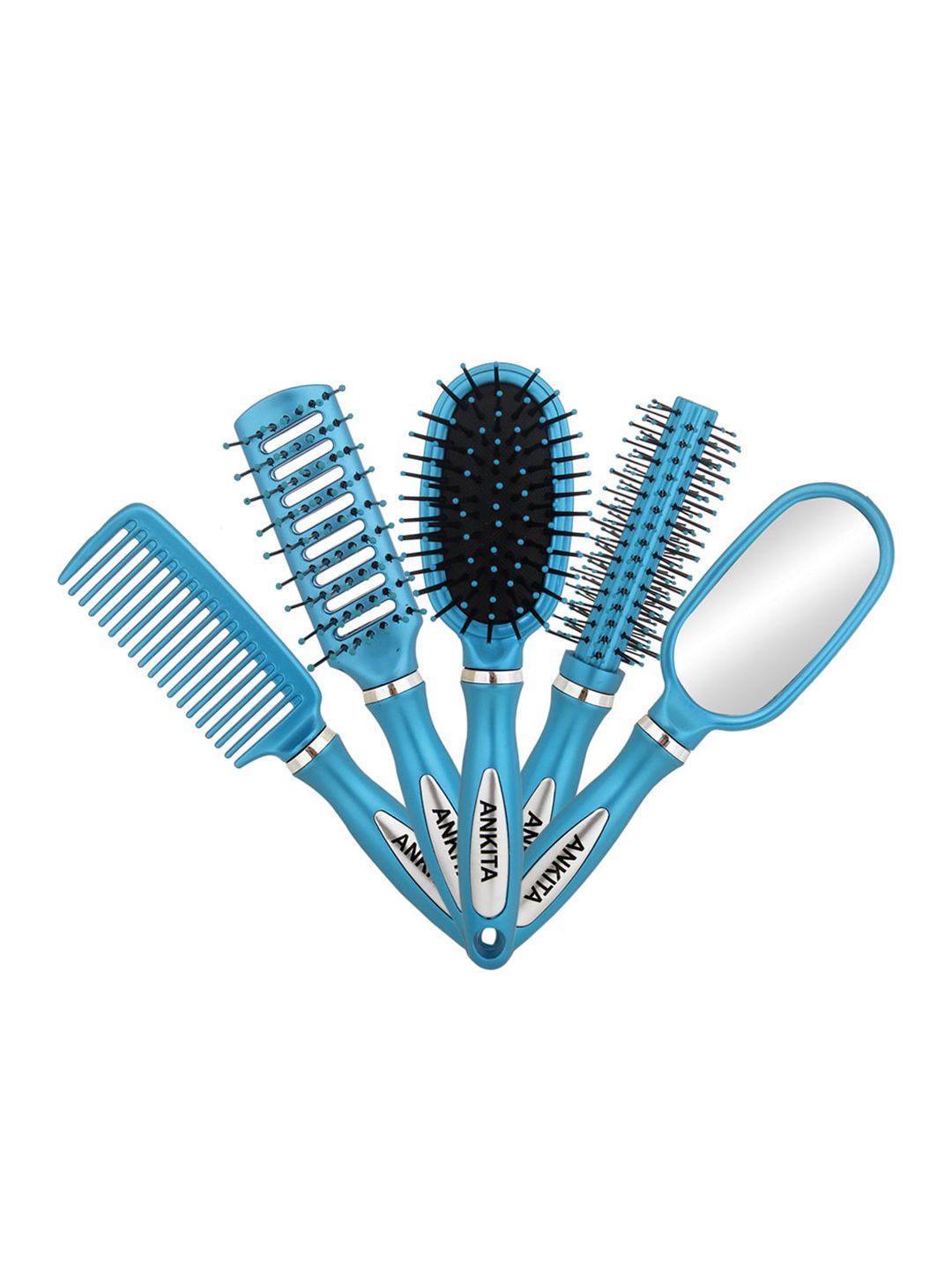 ANKITA Set of 5 Assorted Hair Brushes - Small Price in India