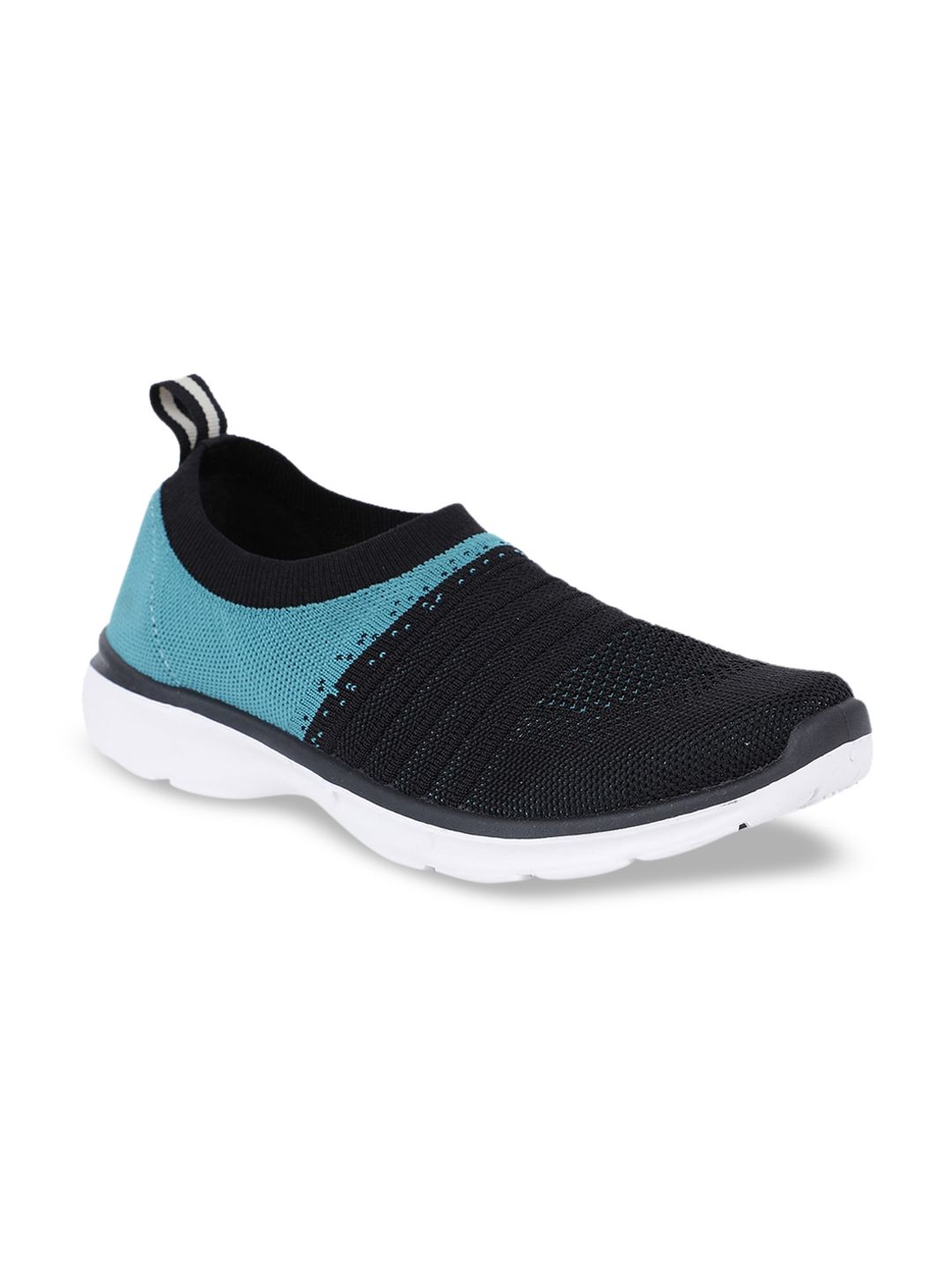 Bata Women Black Colourblocked Slip-On Sneakers Price in India