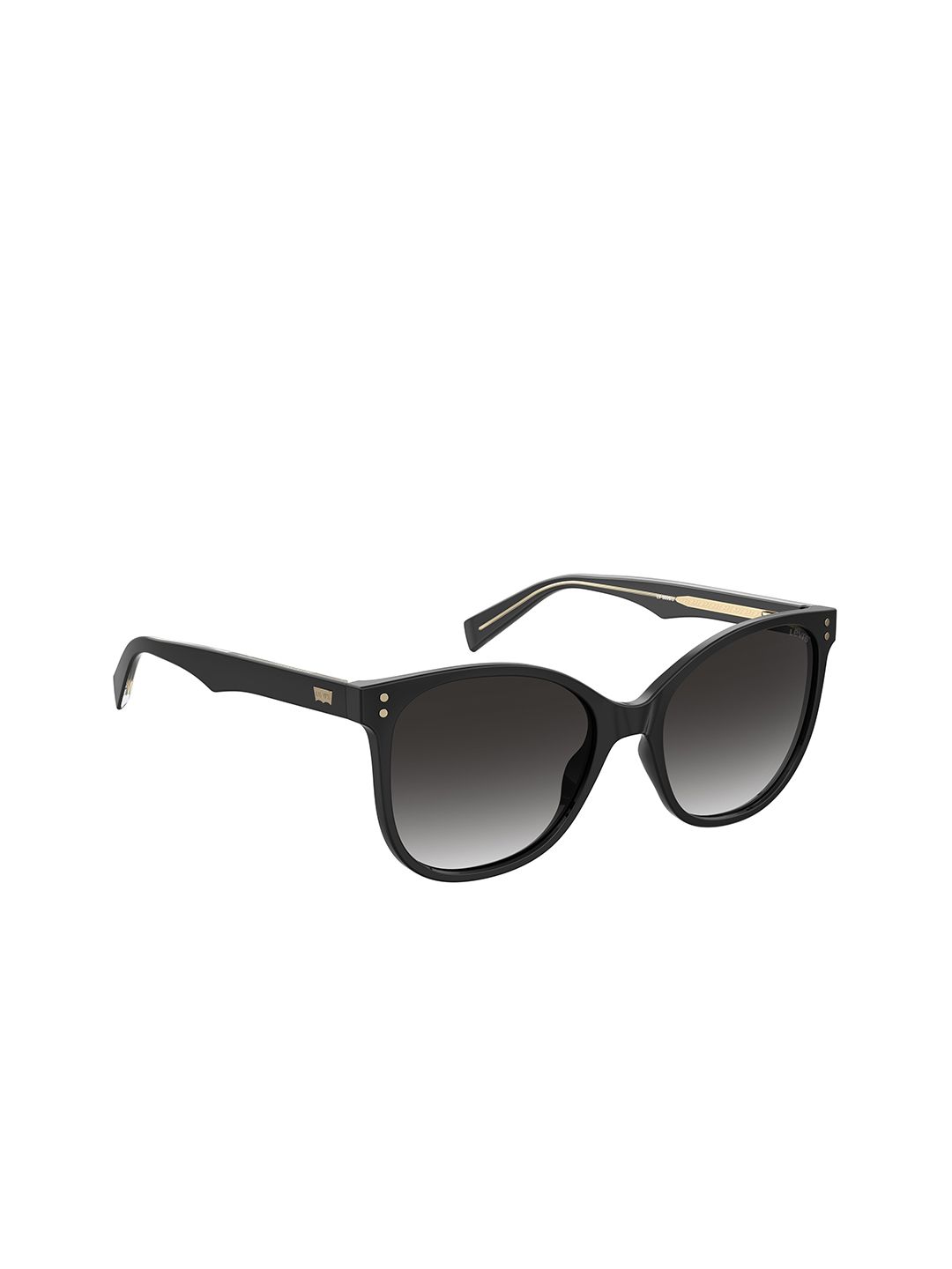 Levis Women Grey Lens & Black Aviator Sunglasses with UV Protected Lens LV 5009/S 807 569O Price in India