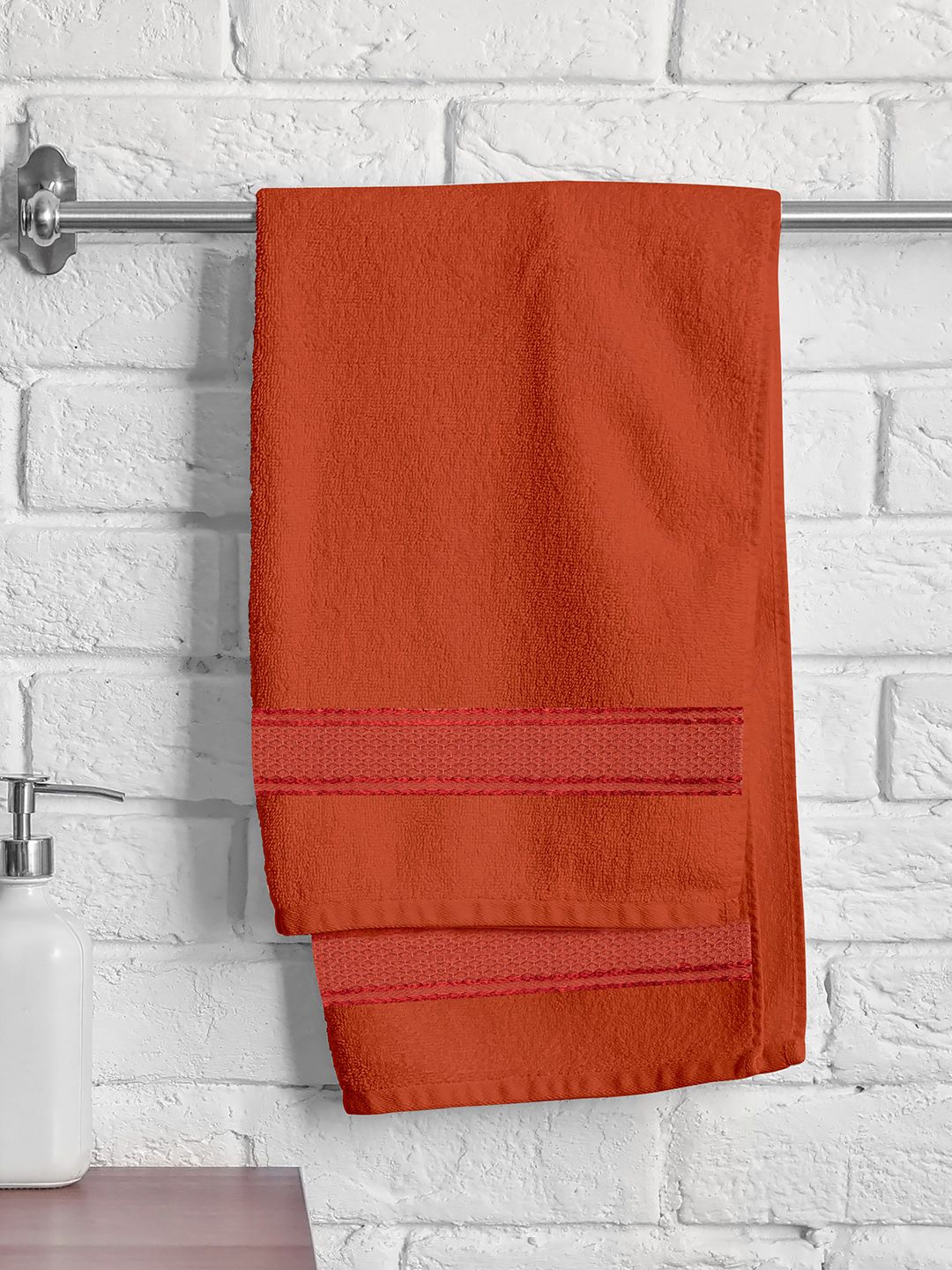 Athome by Nilkamal Unisex Set of 4 Solid Cotton 370 GSM Hand Towels Price in India