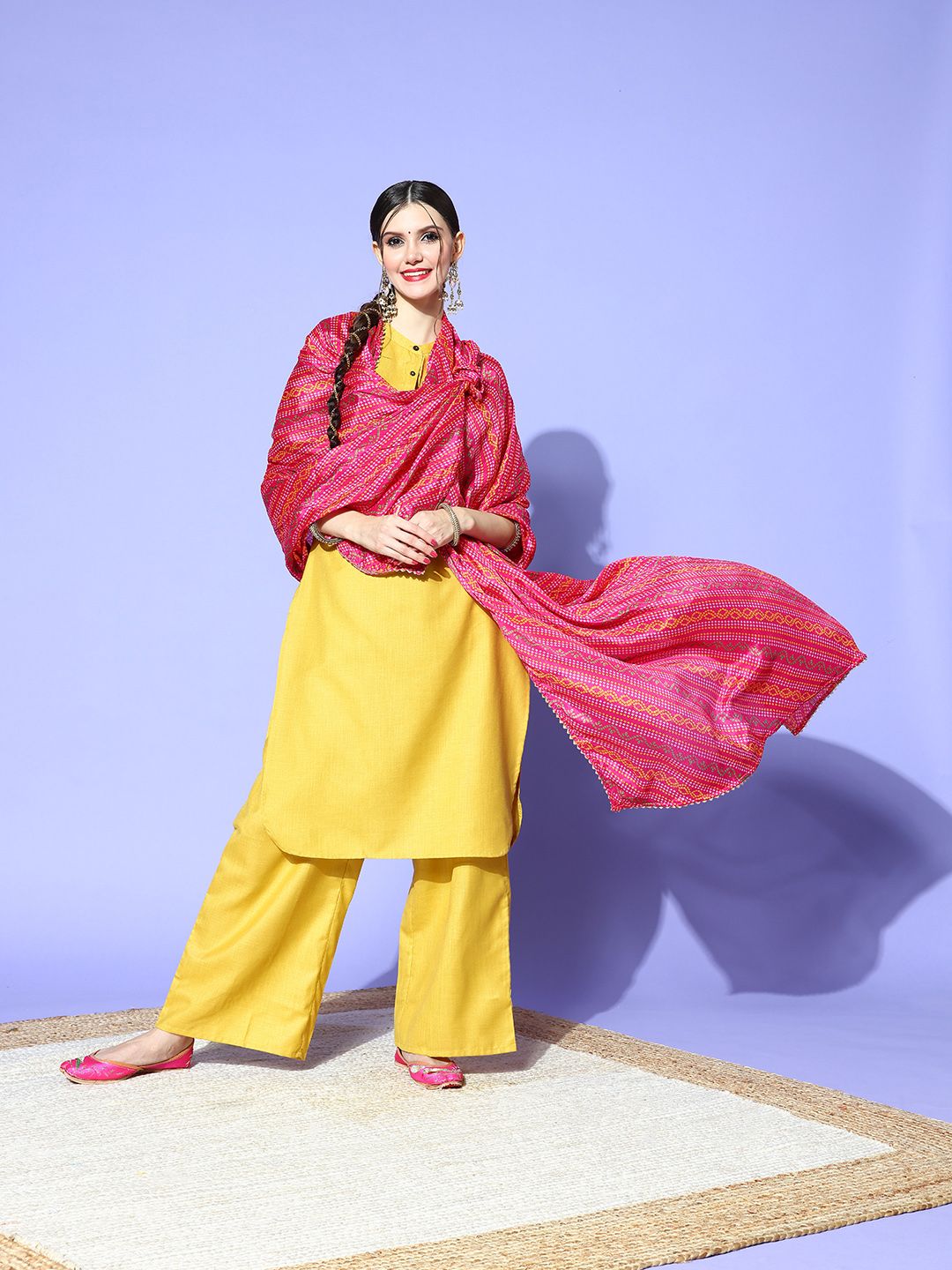 Rang Gali Women Magenta Dupatta